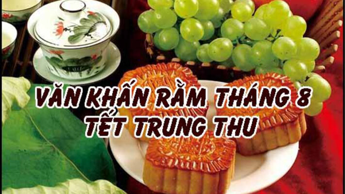 Mâm cỗ trông trăng ngày Trung thu