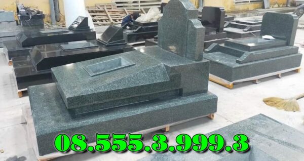 Mộ đá granite nguyên khối tại cà mau