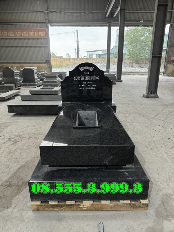 Mộ đá granite nguyên khối tại an giang