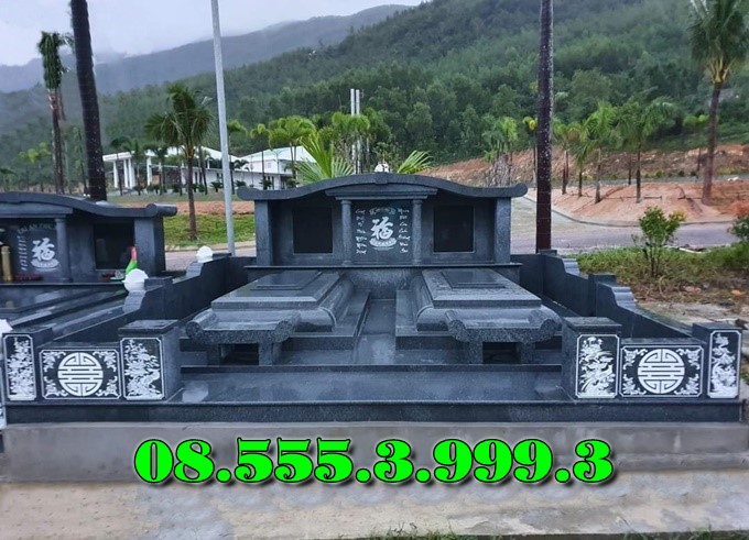 Mộ đá granite nguyên khối tại bình phước