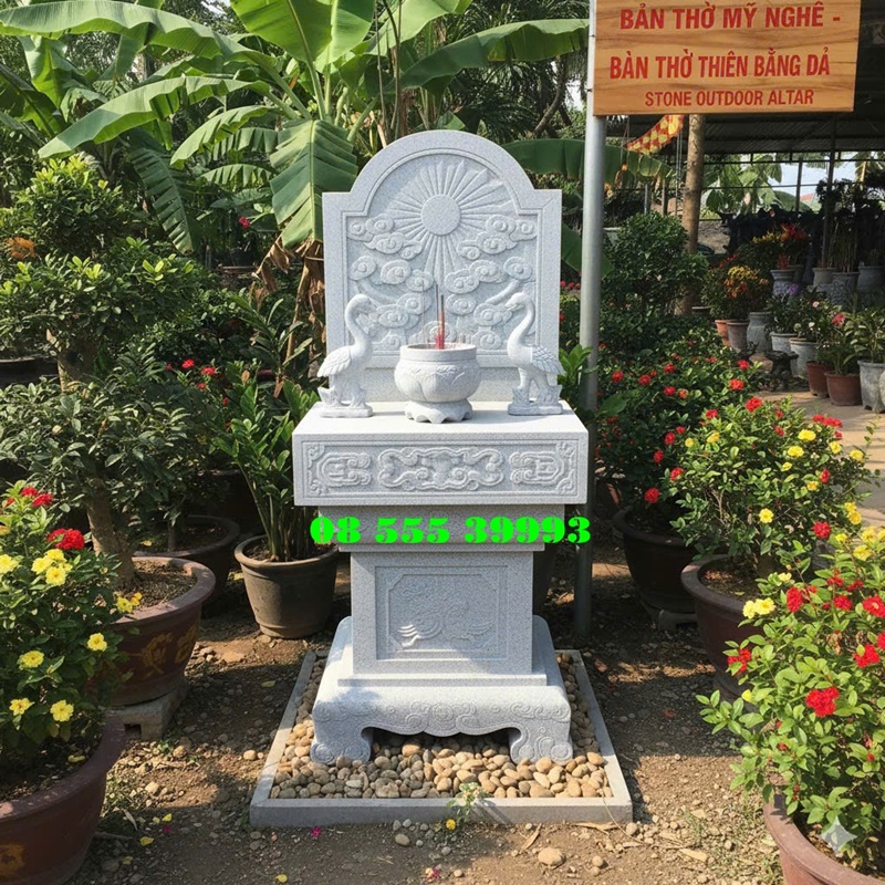 LÀM BÀN THỜ ÔNG THIÊN BẰNG ĐÁ