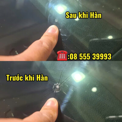 vết nứt trước và sau khi được sử lý